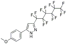 3-PERFLUOROHEXYL-5-(4-METHOXYPHENYL)PYRAZOLE Struktur