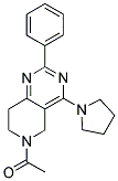 6-ACETYL-2-PHENYL-4-PYRROLIDIN-1-YL-5,6,7,8-TETRAHYDROPYRIDO[4,3-D]PYRIMIDINE Struktur