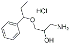 1-AMINO-3-(1-PHENYLPROPOXY)PROPAN-2-OL HYDROCHLORIDE Struktur