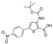 3-TERT-BUTOXYCARBONYLAMINO-5-(4-NITROPHENYL)THIOPHENE-2-CARBOXYLIC ACID Struktur