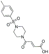 (2E)-4-[4-[(4-METHYLPHENYL)SULFONYL]PIPERAZIN-1-YL]-4-OXOBUT-2-ENOIC ACID Struktur