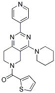 (4-PIPERIDIN-1-YL-2-PYRIDIN-4-YL-7,8-DIHYDRO-5H-PYRIDO[4,3-D]PYRIMIDIN-6-YL)-THIOPHEN-2-YL-METHANONE Struktur