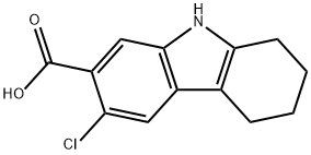 3-CHLORO-6,7,8,9-TETRAHYDRO-5H-CARBAZOLE-2-CARBOXYLIC ACID Struktur