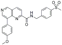 8-(4-METHOXY-PHENYL)-[1,6]NAPHTHYRIDINE-2-CARBOXYLIC ACID 4-METHANESULFONYL-BENZYLAMIDE Struktur