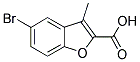 5-BROMO-3-METHYL-1-BENZOFURAN-2-CARBOXYLIC ACID Struktur