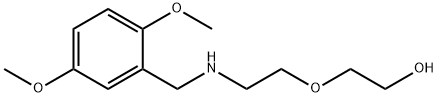 2-[2-(2,5-DIMETHOXY-BENZYLAMINO)-ETHOXY]-ETHANOL Struktur