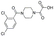 [4-(2,4-DICHLOROBENZOYL)PIPERAZIN-1-YL](OXO)ACETIC ACID Struktur