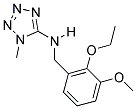 N-(2-ETHOXY-3-METHOXYBENZYL)-1-METHYL-1H-TETRAZOL-5-AMINE Struktur