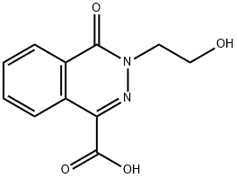 3-(2-HYDROXY-ETHYL)-4-OXO-3,4-DIHYDRO-PHTHALAZINE-1-CARBOXYLIC ACID Struktur