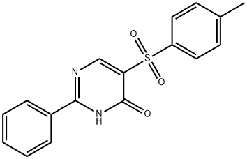 5-[(4-METHYLPHENYL)SULFONYL]-2-PHENYL-4-PYRIMIDINOL Struktur