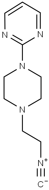1-(2-ISOCYANO-ETHYL)-4-(2-PYRIMIDINO)-PIPERAZINE Struktur