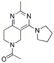 6-ACETYL-2-METHYL-4-PYRROLIDIN-1-YL-5,6,7,8-TETRAHYDROPYRIDO[4,3-D]PYRIMIDINE Struktur