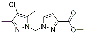 1-(4-CHLORO-3,5-DIMETHYL-PYRAZOL-1-YLMETHYL)-1 H-PYRAZOLE-3-CARBOXYLIC ACID METHYL ESTER Struktur