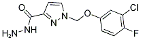 1-(3-CHLORO-4-FLUORO-PHENOXYMETHYL)-1 H-PYRAZOLE-3-CARBOXYLIC ACID HYDRAZIDE Struktur