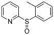 2-[(2-METHYLPHENYL)SULFINYL]PYRIDINE Struktur