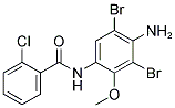 N-(4-AMINO-3,5-DIBROMO-2-METHOXYPHENYL)-2-CHLOROBENZAMIDE Struktur