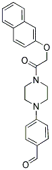 4-(4-[(2-NAPHTHYLOXY)ACETYL]PIPERAZIN-1-YL)BENZALDEHYDE Struktur