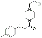 1-[4-(2-CHLORO-ETHYL)-PIPERAZIN-1-YL]-2-P-TOLYLOXY-ETHANONE Struktur