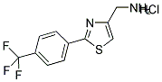 4-(AMINOMETHYL)-2-(4-TRIFLUOROMETHYL)PHENYL-1,3-THIAZOLE HYDROCHLORIDE Struktur