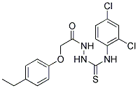 1-(2-(4-ETHYLPHENOXY)ACETYL)-4-(2,4-DICHLOROPHENYL)THIOSEMICARBAZIDE Struktur