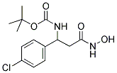 [1-(4-CHLORO-PHENYL)-2-HYDROXYCARBAMOYL-ETHYL]-CARBAMIC ACID TERT-BUTYL ESTER Structure