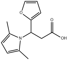 3-(2,5-DIMETHYL-1H-PYRROL-1-YL)-3-(2-FURYL)PROPANOIC ACID Struktur