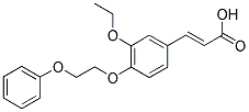 3-[3-ETHOXY-4-(2-PHENOXY-ETHOXY)-PHENYL]-ACRYLIC ACID Struktur