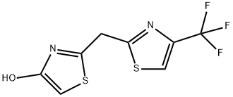 2-([4-(TRIFLUOROMETHYL)-1,3-THIAZOL-2-YL]METHYL)-1,3-THIAZOL-4-OL Struktur