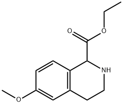 ETHYL 6-METHOXY-1,2,3,4-TETRAHYDRO-ISOQUINOLINE-1-CARBOXYLATE Struktur