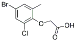 (4-BROMO-2-CHLORO-6-METHYLPHENOXY)ACETIC ACID Struktur