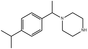 1-[1-(4-ISO-PROPYL-PHENYL)-ETHYL]-PIPERAZINE Struktur