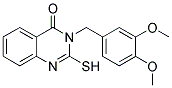 3-(3,4-DIMETHOXYBENZYL)-2-MERCAPTOQUINAZOLIN-4(3H)-ONE Struktur