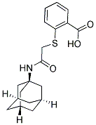 2-(ADAMANTAN-1-YLCARBAMOYLMETHYLSULFANYL)-BENZOIC ACID Struktur