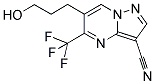 6-(3-HYDROXYPROPYL)-5-(TRIFLUOROMETHYL)PYRAZOLO[1,5-A]PYRIMIDINE-3-CARBONITRILE Struktur