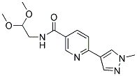 N-(2,2-DIMETHOXYETHYL)-6-(1-METHYL-1H-PYRAZOL-4-YL)NICOTINAMIDE Struktur