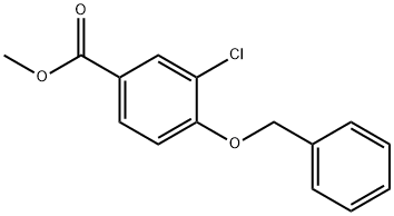 4-BENZYLOXY-3-CHLORO-BENZOIC ACID METHYL ESTER Struktur