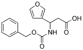 3-BENZYLOXYCARBONYLAMINO-3-FURAN-3-YL-PROPIONIC ACID Struktur