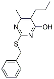 2-(BENZYLTHIO)-6-METHYL-5-PROPYLPYRIMIDIN-4-OL Struktur