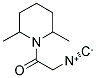 2,6-DIMETHYL-PIPERIDINO-1-ISOCYANO-ACETAMIDE Struktur