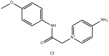 4-AMINO-1-[(4-METHOXY-PHENYLCARBAMOYL)-METHYL]-PYRIDINIUM CHLORIDE Struktur