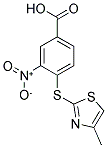 4-(4-METHYL-THIAZOL-2-YLSULFANYL)-3-NITRO-BENZOIC ACID Struktur