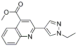 2-(1-ETHYL-1 H-PYRAZOL-4-YL)-QUINOLINE-4-CARBOXYLIC ACID METHYL ESTER Struktur