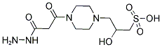 3-[4-(3-HYDRAZINO-3-OXOPROPANOYL)PIPERAZIN-1-YL]-2-HYDROXYPROPANE-1-SULFONIC ACID Structure