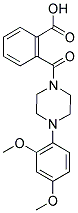 2-([4-(2,4-DIMETHOXYPHENYL)PIPERAZIN-1-YL]CARBONYL)BENZOIC ACID Struktur