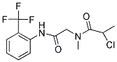 2-CHLORO-N-METHYL-N-(2-OXO-2-[[2-(TRIFLUOROMETHYL)PHENYL]AMINO]ETHYL)PROPANAMIDE Struktur