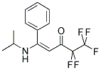 5-ISO-PROPYLAMINO-1,1,1,2,2-PENTAFLUORO-5-PHENYLPENT-4-EN-3-ONE Struktur