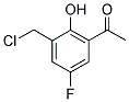 1-(3-CHLOROMETHYL-5-FLUORO-2-HYDROXY-PHENYL)-ETHANONE Struktur