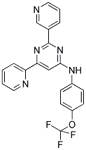 6-PYRIDIN-2-YL-2-PYRIDIN-3-YL-N-[4-(TRIFLUOROMETHOXY)PHENYL]PYRIMIDIN-4-AMINE Struktur