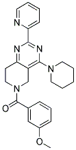 (3-METHOXY-PHENYL)-(4-PIPERIDIN-1-YL-2-PYRIDIN-2-YL-7,8-DIHYDRO-5H-PYRIDO[4,3-D]PYRIMIDIN-6-YL)-METHANONE Struktur