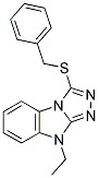 3-(BENZYLTHIO)-9-ETHYL-9H-[1,2,4]TRIAZOLO[4,3-A]BENZIMIDAZOLE Struktur